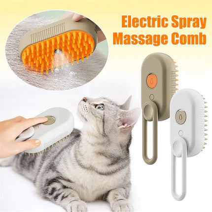 Cat Steam Brush Steamy Dog Brush 3 In 1 Electric Spray Cat Hair Brushes For Massage Pet Grooming Comb Hair Removal Combs Pet Products Hi markets