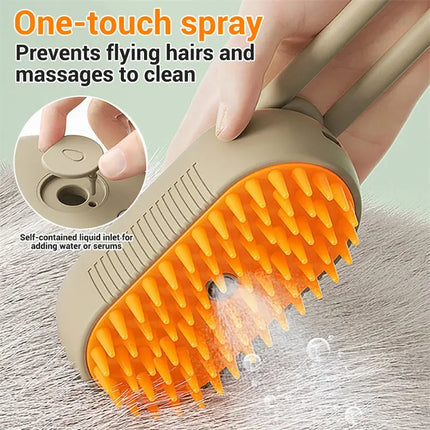 Cat Steam Brush Steamy Dog Brush 3 In 1 Electric Spray Cat Hair Brushes For Massage Pet Grooming Comb Hair Removal Combs Pet Products Hi markets