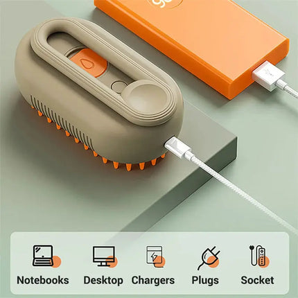 Cat Steam Brush Steamy Dog Brush 3 In 1 Electric Spray Cat Hair Brushes For Massage Pet Grooming Comb Hair Removal Combs Pet Products Hi markets