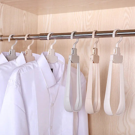 Creative Travel Portable Plastic Folding Clothes Rack - Hi-markets