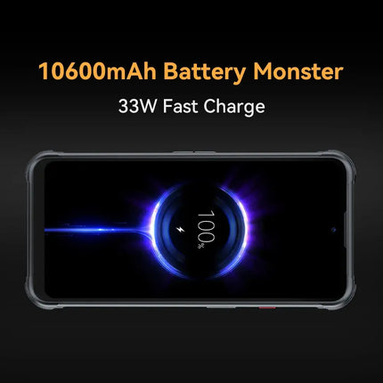 Cubot KingKong Power, Waterproof Rugged Smartphone Android 13, 8GB+256GB, 10600mAh, 33W Fast Charge, NFC, 6.5" FHD+,Global Phone Cubot Official Store