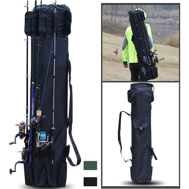 Cylinder Outdoor Fishing Bag Multifunctional Fishing Rod Bag Sea Rod Fishing Gear Storage Bag Hi markets