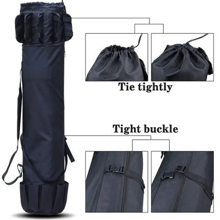 Cylinder Outdoor Fishing Bag Multifunctional Fishing Rod Bag Sea Rod Fishing Gear Storage Bag Hi markets
