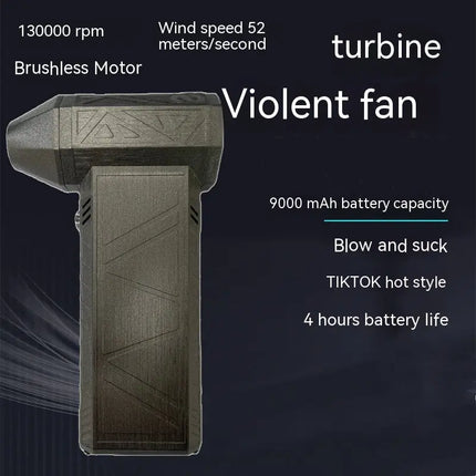 Turbo Fan Silent High Power Jet Fan Brushless Motor Air Duster Fast Recharging Dust Blower Air Blower Hi markets