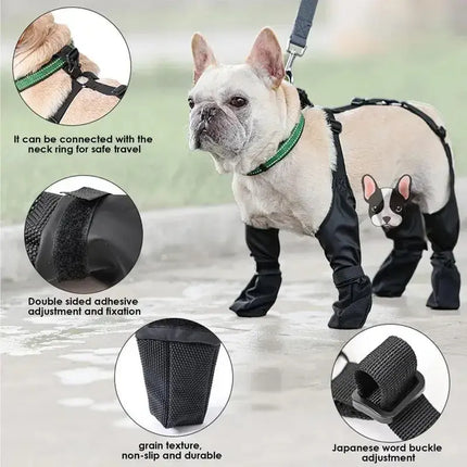 Waterproof Dog Shoes Adjustable Dog Boots Pet Breathbale Shoes For Outdoor Walking Soft French Dog Shoes Pets Paws Protector Pet Products Hi markets