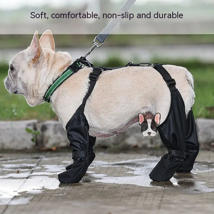 Waterproof Dog Shoes Adjustable Dog Boots Pet Breathbale Shoes For Outdoor Walking Soft French Dog Shoes Pets Paws Protector Pet Products Hi markets